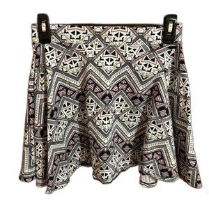 Pink Victoria Secret Geometric Print Circle‎ Skirt Size Small
